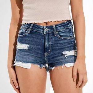 AE Ne(x)t Level High V-Rise Denim Short Short